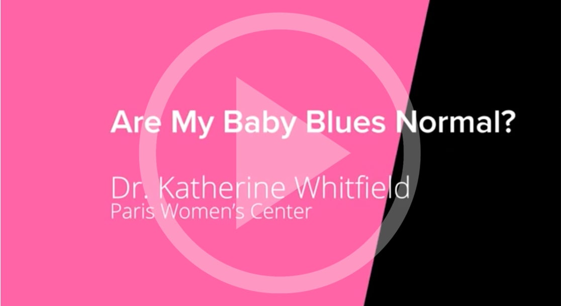 Dr. Katherine Whitfield, an OB/GYN at Paris Women's Center, discusses the prevalence of postpartum depression and the options new mothers have to cope.
