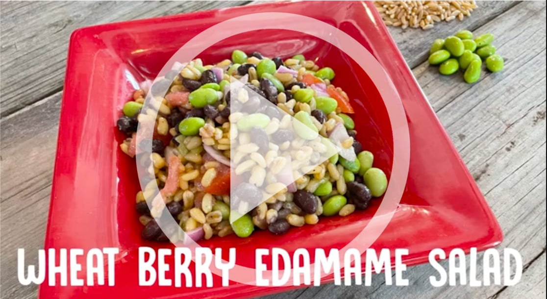 Wheat Berry Edamame Salad Healthy Recipe